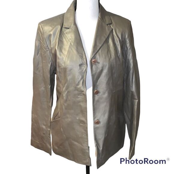 Kenneth Cole leather jacket medium - Picture 1 of 4